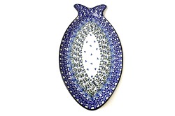 E18 Bunzlau groot Visbord 35x20cm 1821X Serveerschalen